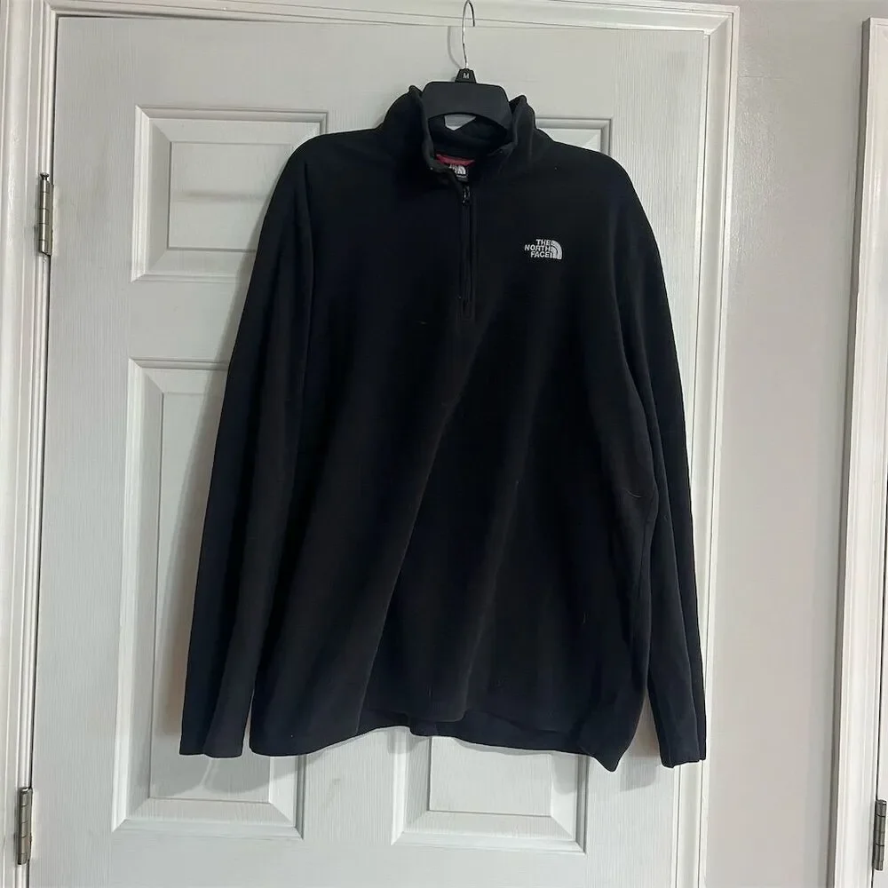 The North Face Men's Glacier Fleece Jacket Black XL Warm Lightweight